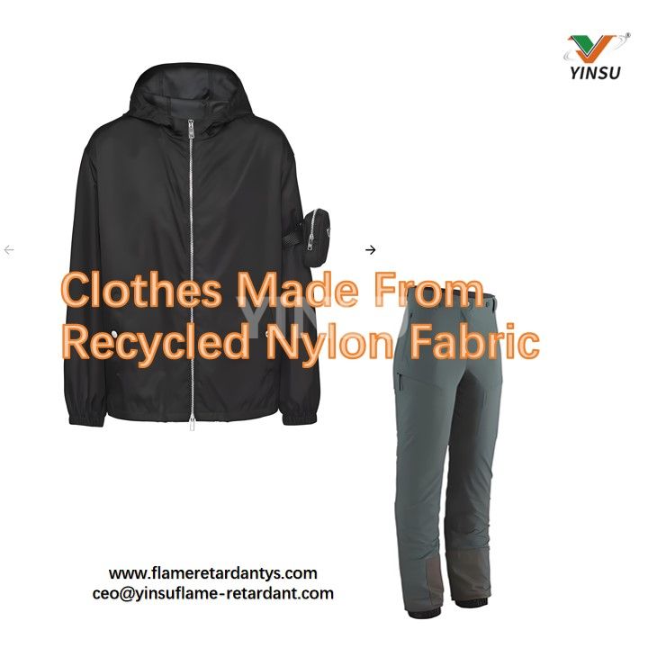 Clothes Made From Recycled Nylon Fabric Одежда из переработанной нейлоновой ткани
