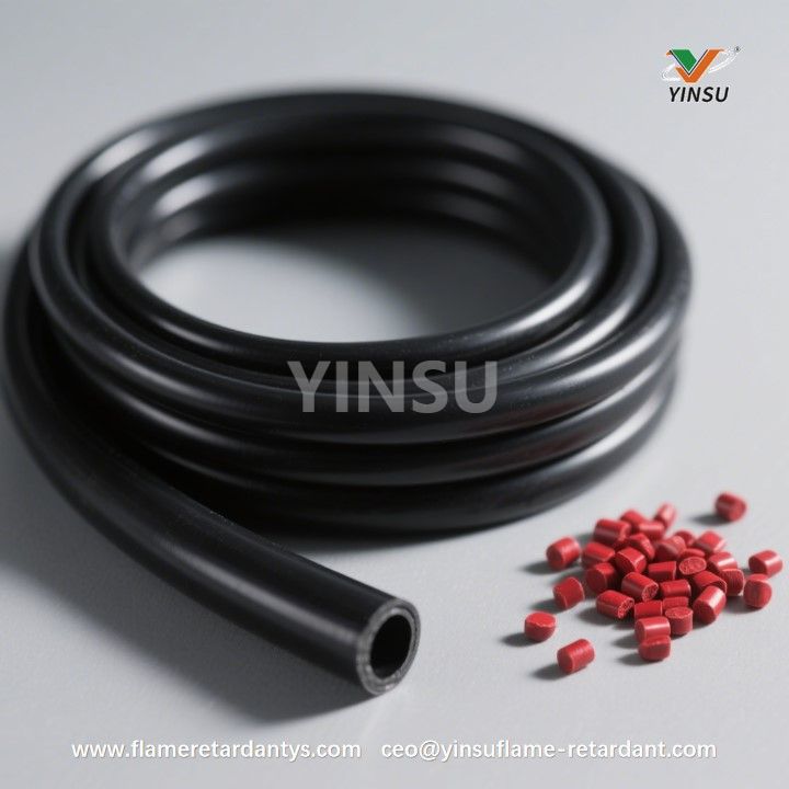 Heat Shrink Tubing with red phosphorus flame retardant Термоусадочная трубка с огнезащитным составом на основе красного фосфора.