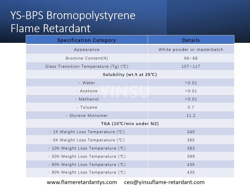 YS-BPS Бромополистирол огнестойкий