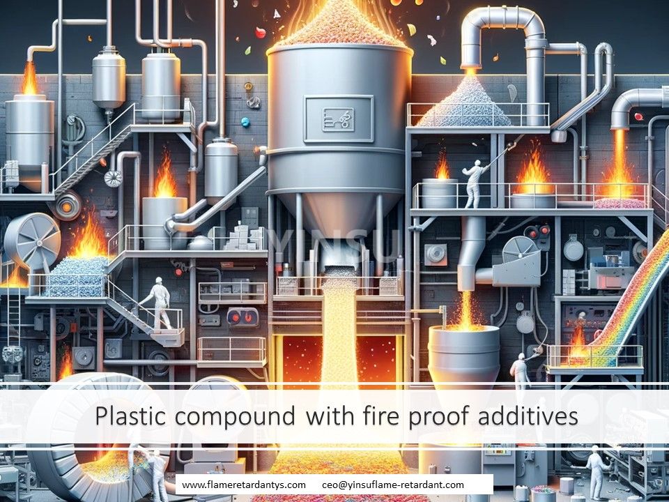 3.20 процесс производства пластиката с огнезащитными добавками.